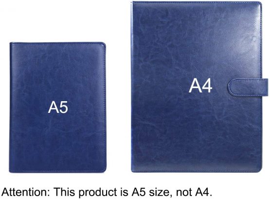 A5 Clipboard Folder A5 Folder Conference Folder Clipboard Portfolio Folder Pad Foldover Clipboard for A5 Legal Pad Writing Paper Organiser Portfolio (Blue) - Image 2