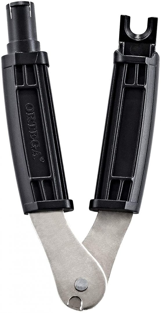 ORTEGA String Winder & Cutter - 3 Interchangeable Attachments for Guitar/Bass/Ukulele (OSWC-3H)