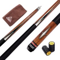 CUESOUL 57 Inch 21 Oz Pool Cue with 13mm Cue Tips with Cleaning Towel & Joint Protector