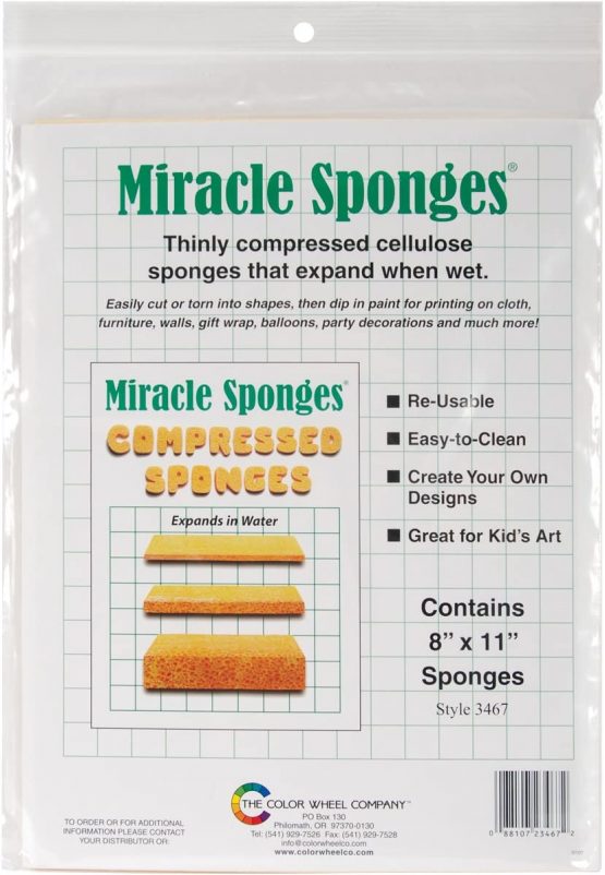 Color Wheel Compressed Sponges 2 kg-8-inch x 11-inch - Image 2