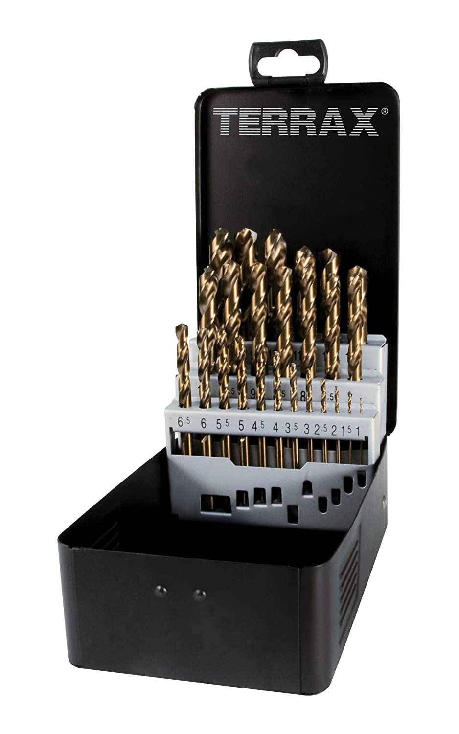 Ruko's Terrax A215215 Twist Drill Bit Cobalt, 25 Pieces, Sheet Steel Cassette