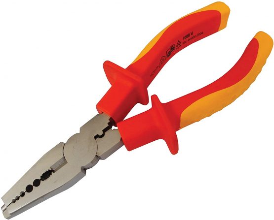 Faithfull FAIPLVDECEP6 Electricians Pliers VDE, 160 mm - Image 2