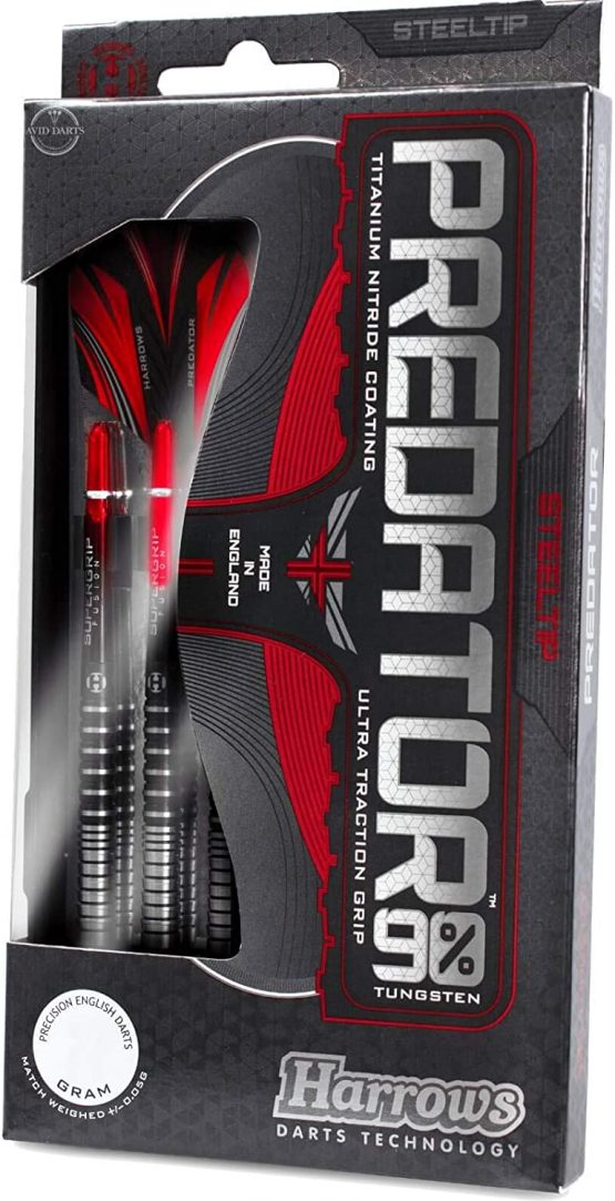 Harrows Unisex's Predator 90% Tungsten Darts, Multi-Coloured, 21g - Image 4