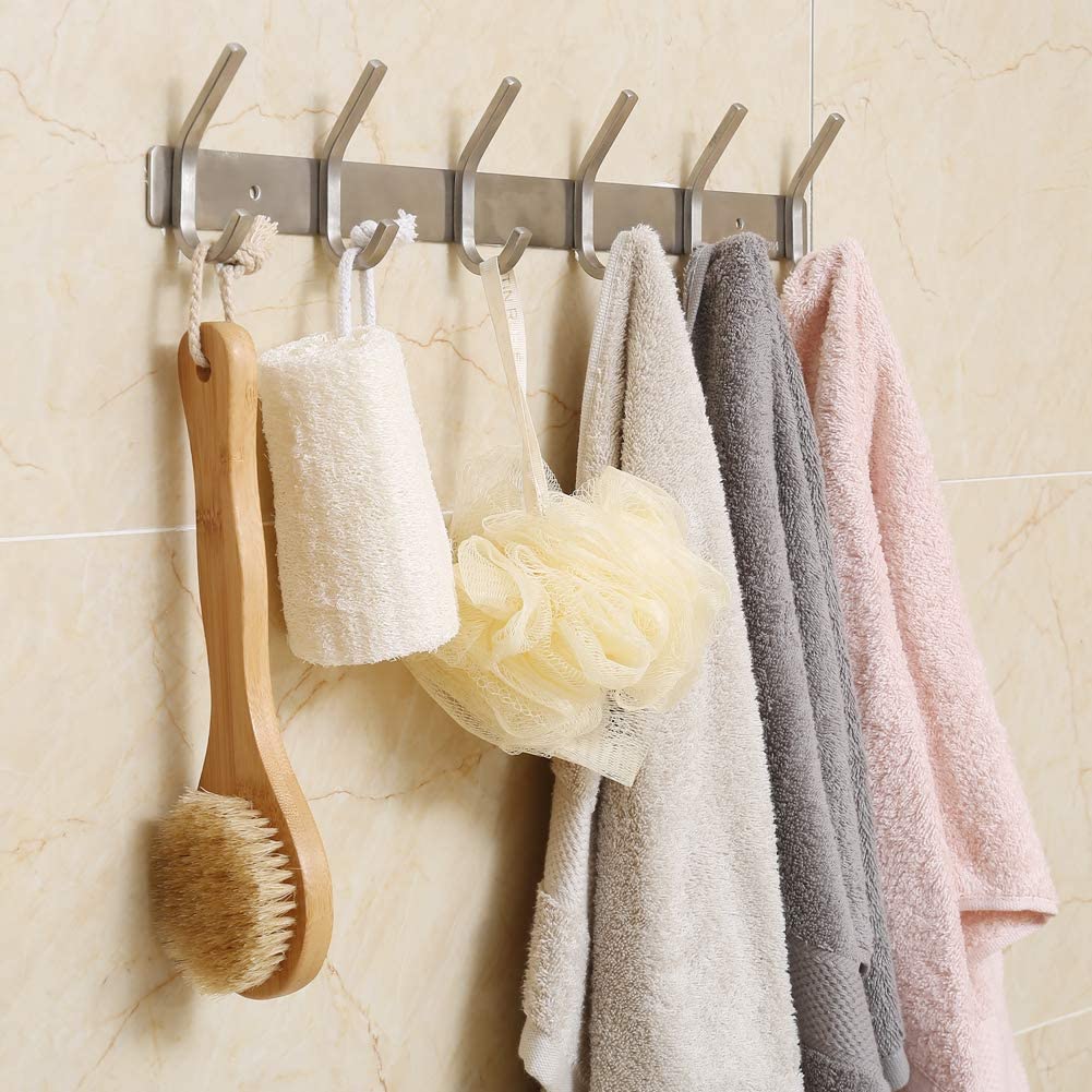 Jaysamay Glue No Drilling Wall Mount Coat Double Hook Rack - Image 4