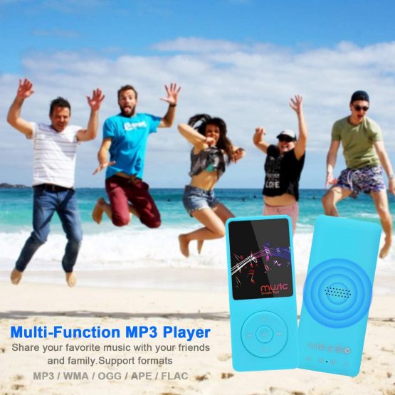 COVVY Slim Music Player 8 GB Portable Lossless Sound 70 Hours Screen MP3 Player Support up to 64 GB (Blue) - Image 3