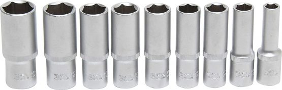 BGS 2223 | Socket Set, Hexagon, deep | 12.5 mm (1/2") Drive | 10 - 24 mm | 9 pcs. - Image 2