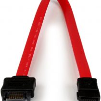 StarTech 0.3m SATA Extension Cable - 30cm 7 pin SATA Extension - 7 pin SATA Extension Cable - 7 pin SATA Extension cord, Red