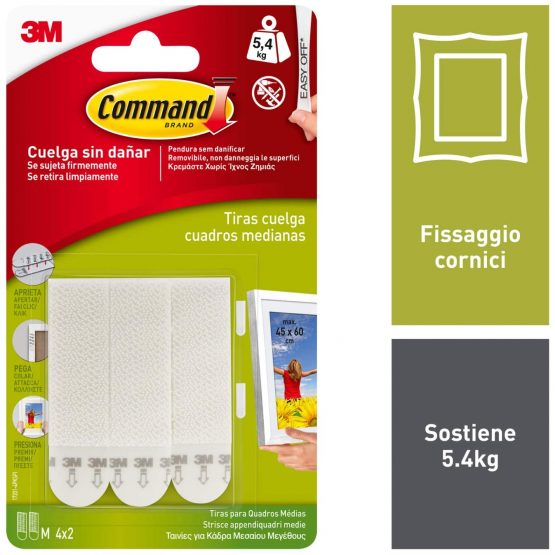 Command 17201 Picture Hanging Strips, White, Size M - Image 2