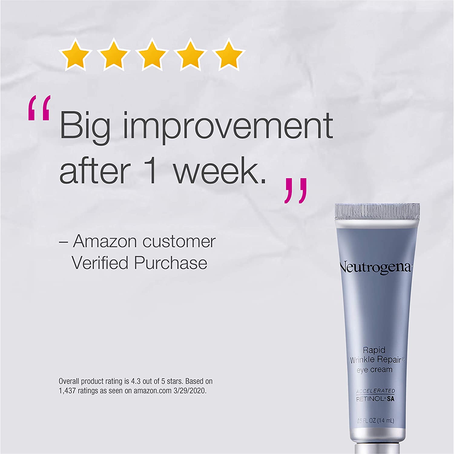 Neutrogena Rapid Wrinkle Repair Augencreme, 14 ml, 14 ml (Pack of 1) - Image 4