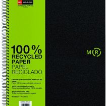 Basicos Mr 6039 Notebook – 4 Colours, A5, 120 Sheets, Squared Recycled Polypropylene