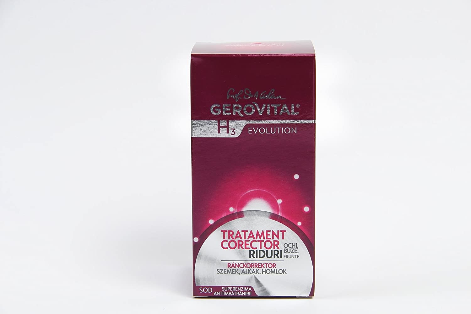 Gerovital Evolution Wrinkle Correction Treatment for Eyes Lips, Forehead with with Hyaluronic Acid, Vitamin A and E - Image 2