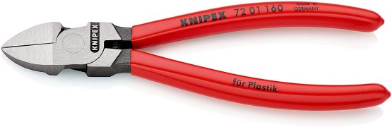 KNIPEX Diagonal Cutter for plastics (160 mm) 72 01 160