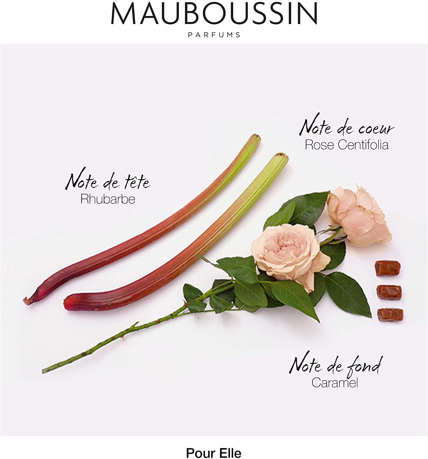 Mauboussin - Pour Elle 100ml (3.3 Fl Oz) - Eau de Parfum for Women - Floral & Fruity Scents, Beige & Black, 100 ml (Pack of 1) - Image 4