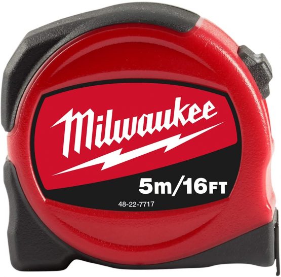 Milwaukee 48227717 Slimline Tape Measure 5m/16ft (Width 25mm)