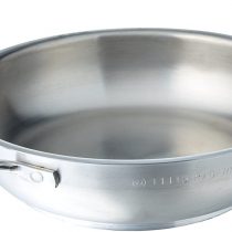 Paderno Stainless Steel 7 Inch Paella Pan, 7 1/8"