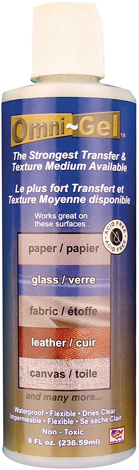 Speedball Art Products Transfer Medium Omni-Gel Transfer Medium-8 Oz, Clear, OSFA