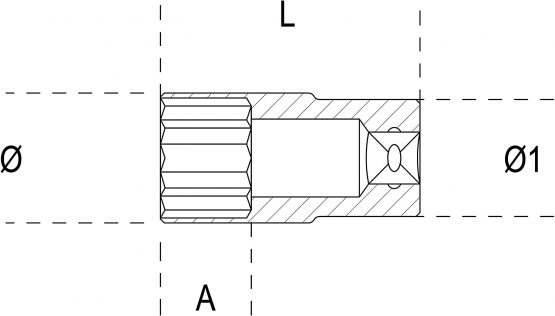 Beta 9100443 Model 910 FTX/L7 Hand Sockets for Torx Head Screws, Long Series, 3/8 Drive, T07 - Image 2