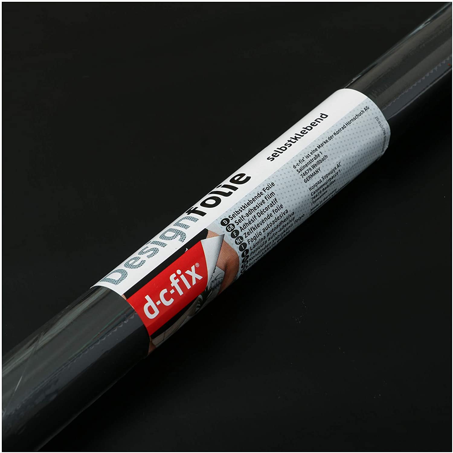d-c-fix vinyl wrap Black matt plain 90 cm x 2,1 m, sticky back plastic roll for furniture kitchen & cupboards - Image 2