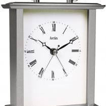 Acctim Table Clock, Metal, Silver, 14.5 x 12.3