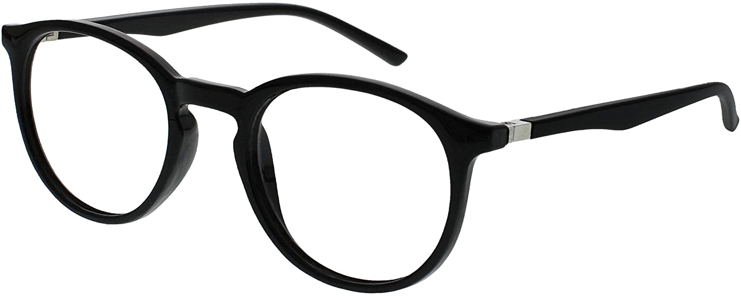 OPULIZE MET Blue Light Blocking Reading Glasses for Women Men Slim Round Frame with Scratch Resistant and Spring Hinges - Image 2