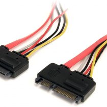 StarTech 12in 22 Pin SATA Power and Data Extension Cable - 1ft SATA data power Extension - 12 inch SATA Extension