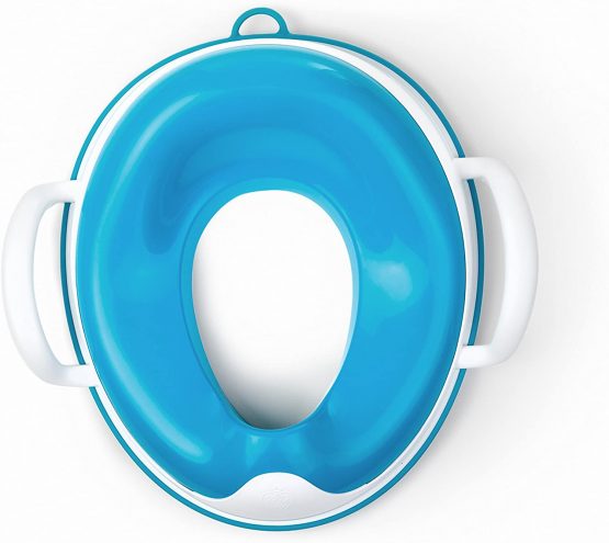 Prince Lionheart Weepod® Toilet Trainer SQUISH | Cushion Top | Anti-Microbial | Toilet Training | Splash Guard | Support Handles | Storage Loop |Wipe Clean | Strong & Sable – Berry Blue - Image 2