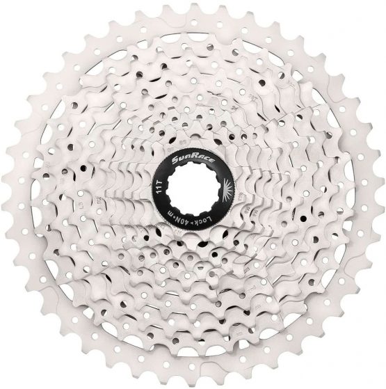 SunRace Unisex's CSMS3 10SPEED CASS 1140T 10 Speed Cassette, Silver