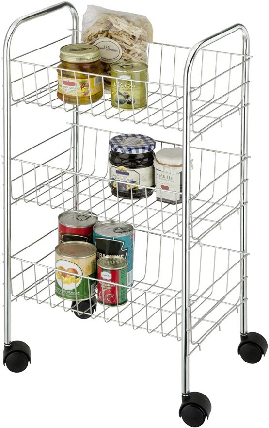 Wenko "Florence Household/Bathroom Trolley, Silver - Image 2