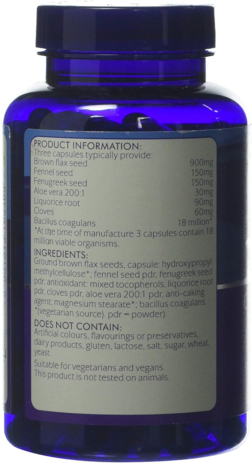 Higher Nature Coloclear Extra with Added Fibre Capsules Pack of 180 - Image 2