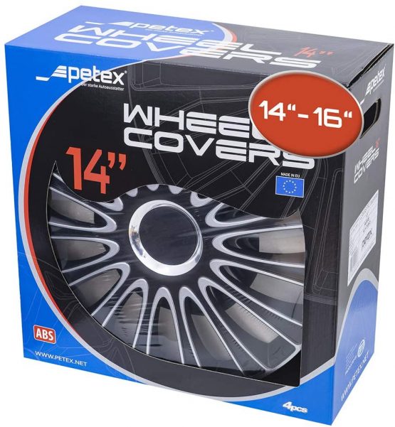 Petex LeMans Pro RB543515 Wheel Trims 15 Inch Double-Lacquered ABS Plastic in Box Black - Set of 4 - Image 2