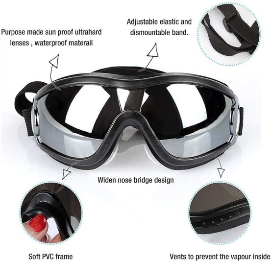 Namsan dog glasses, pet sunglasses, waterproof windproof eye protection for large and medium dog - Image 4