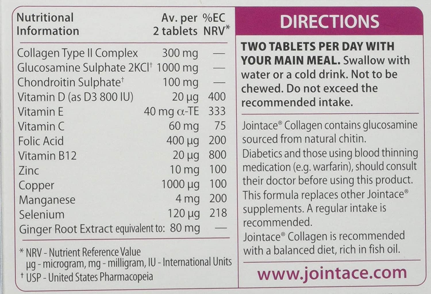 Jointace Collagen - Advanced Joints & Cartilage Support - Includes Collagen, Glucosamine & Chondroitin & Ginger - Image 4