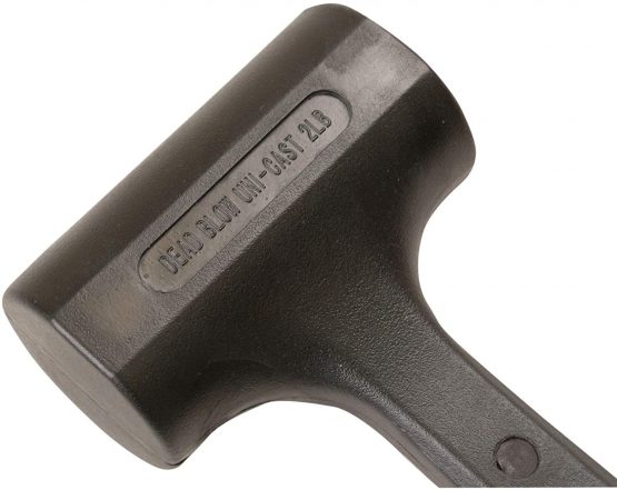 Faithfull DBLOW112 Deadblow Hammer PVC 1.1/2Lb - Black - Image 2