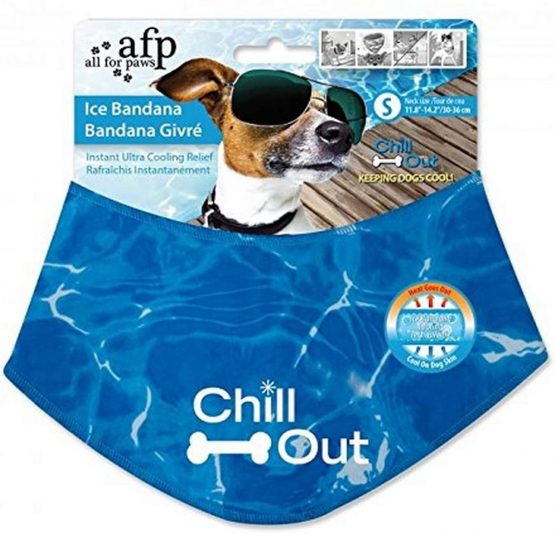 ALL FOR PAWS Chill Out Dog Bandana, Small, 1.0901 kg, blue