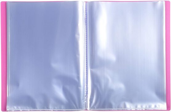 Exacompta Semi-rigid PP Display Book A4 20 Pockets Pink - Image 2
