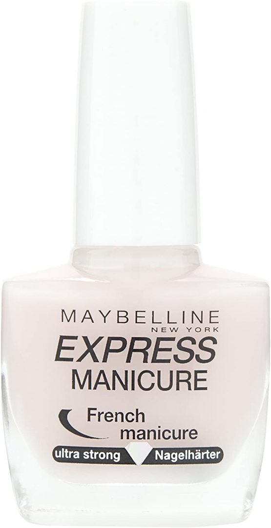 Maybelline New York Make Up Nail Polish Expressman Icure Nail Polish French Manicure Pink Nail Hardener for Natural French Look Hair Nails, 1 X 10 ml