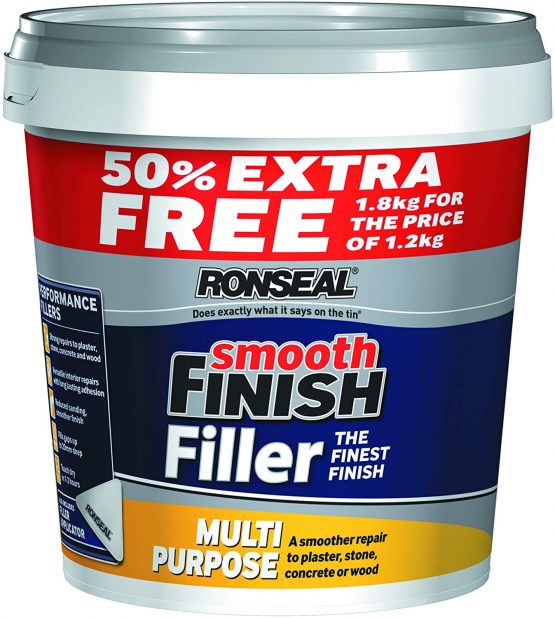 Ronseal 36546 Multi Purpose Wall Filler, White, 1.8 kg
