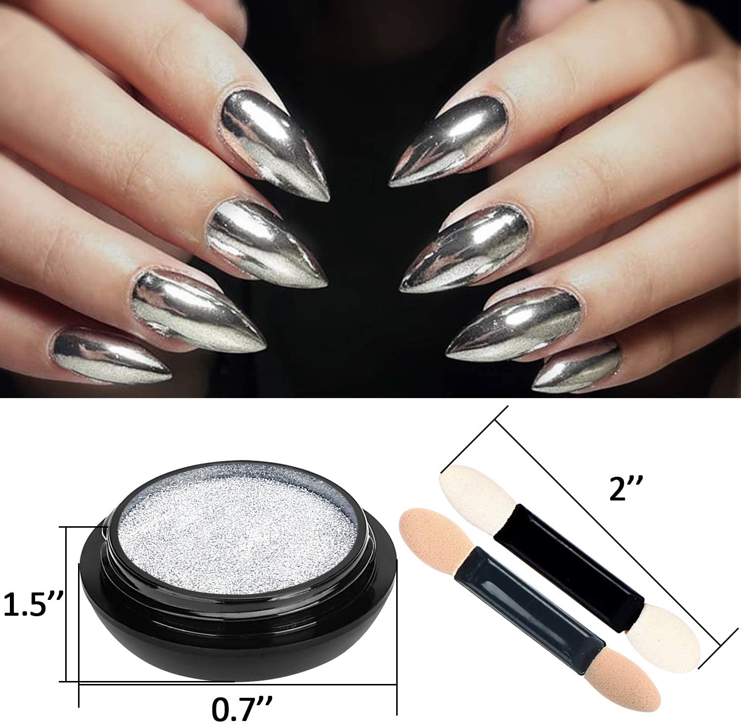 Nail kit (Nail Powder), Red, 30 Count (Pack of 1) - Image 3