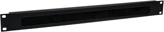 StarTech 1U High-density Brush Strip Cable Management Panel - Sturdy Steel Horizontal Data Centre Cable Management Panel (CMBRUSH1U)