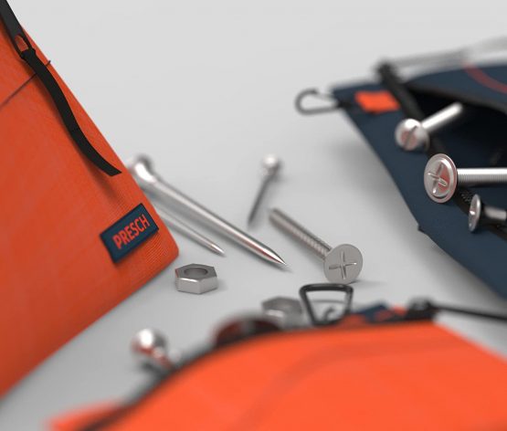 Presch Tool Pouch Set of 3 - Empty Small Tool Bag with Carabiner and Zip - Pouch Bags with Holder - Multi Purpose Storage Pouch, Organiser - Image 3