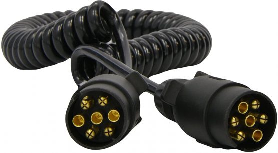 Maypole 5881A 12N 2.5m 2 x 7-Pin Curly Extension Lead - Image 2