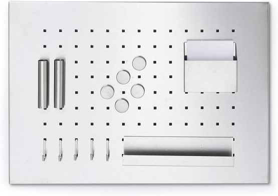 Zeller 11125 Stainless Steel Memo Board 50 x 35cm with Utensils