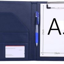 A5 Clipboard Folder A5 Folder Conference Folder Clipboard Portfolio Folder Pad Foldover Clipboard for A5 Legal Pad Writing Paper Organiser Portfolio (Blue)