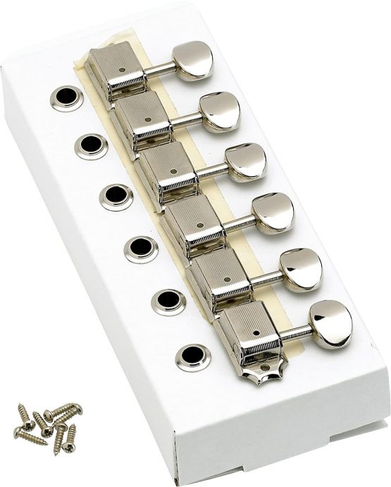 Fender American Vintage Stratocaster/Telecaster Tuning Machines - Left-Handed - Nickel - Image 4