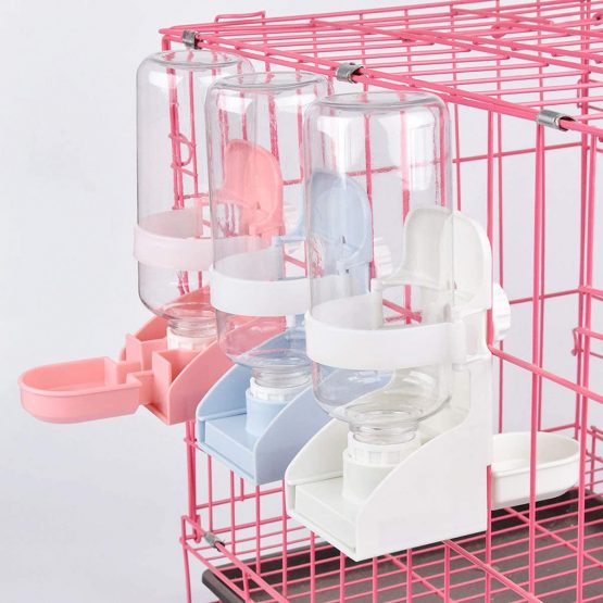 POPETPOP 500ml Automatic Pet Feeder - Leakproof Hamster Water Dispenser Small Pet Drinking Feeder, Cage Mounted Water Bottle for Puppy/Guinea-pig/Cats/Hamster/Rabbits - Image 2