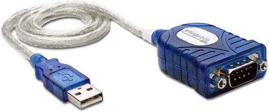 Plugable USB to Serial Adapter Compatible with Windows, Mac, Linux (RS-232DB9 DTE Male Connector, Prolific PL2303HX Rev. D Chipset)