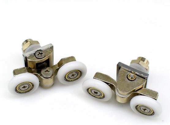 4Pcs Shower Door Rollers 25mm Twin Zinc Alloy Shower Door Wheels - Image 4