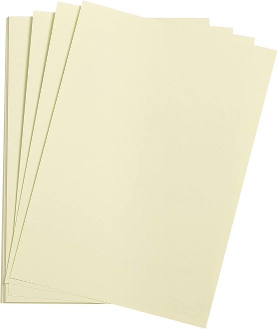 Clairefontaine Etival Coloured Grained Drawing Paper, 160g, A3 - Pale Green, Pack of 25 Sheets