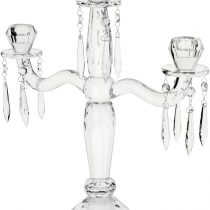 Villeroy & Boch Retro Accessories Candelabra 3-Arms, 41.4 cm, Glass, Transparent, 414 mm