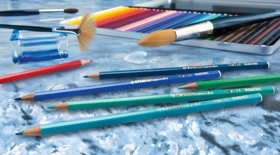 Colouring Pencil - STABILOaquacolor ARTY Wallet of 12 Assorted Colours - Image 3